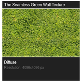 The seamless green wall texture