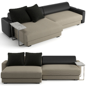 Fendi Casa Halston sofa with chaise lounge 300 cm