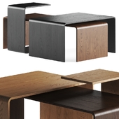 Gravelli Trio Wooden Coffee Tables