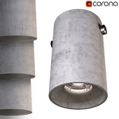 Concrete ceiling lamp By Bentu Design