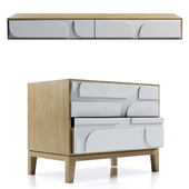 Bedside table and hanging console ELLIPSE