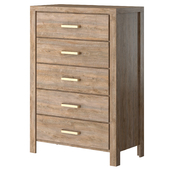 Chest of drawers narrow 5 Ambrosh