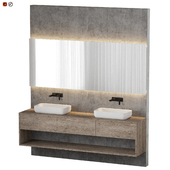 Concrete Wood Bathroom