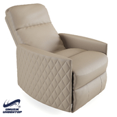 OM Armchair-recliner "Brighton" with stitching