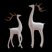 Deer sculptures