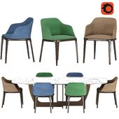 Poliform grace Dining Chair Table 2