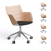 Kartell Q / Wood (wood / chrome) chair