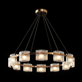 Lampatron NICOLETT Modern metal glass chandelier