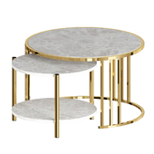 Coffee Table Creative Round Nordic Small - as pciture 2 table A