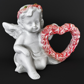 Скульптура Ангелочек с сердцем