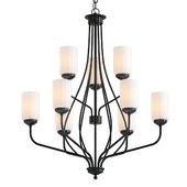 Cardinal 9 Light 2 Tier Chandelier