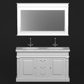 Cabinet for two washbasins Gerald II with mirror