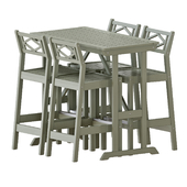 IKEA BONDHOLMEN bar table and chairs set