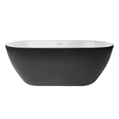 Kolpa-San Dalia-FS Black bathtub 170x80