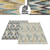 Large Geometric Colorful Rug Set