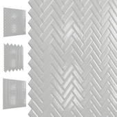 Ceramic wall tiles EQUIPE METRO White