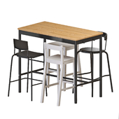 IKEA TOMMARYD Table and Stools