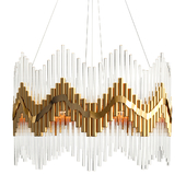 Luxurious Modern Crystal Chandelier Gold Silver