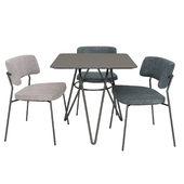 Marlen Met Chair and Self Table by TrabA