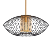 Design hanglamp goud met