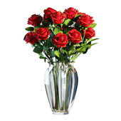 Flower Set 03 / Red Roses Bouquet