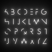 Neon Alphabet 02