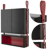 Hanging cabinet with shelf Mutina by OEO Studio