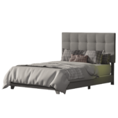 Cloer Tufted Upholstered Low Profile Standard Bed