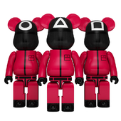 bearbrick squid game pink solider