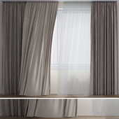 Curtains with wind 01