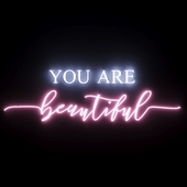 Neon Text 05 You Are Beautiful