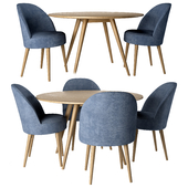 Quilda table and chair