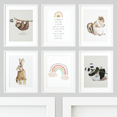 Childrens room posters with animals