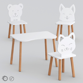 Set of children's furniture Scandi Ergonomic Design