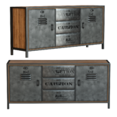 Manufacture metal industrial sideboard Мaisons Du Monde