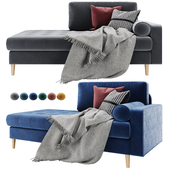 Siteno couch in 6 colors Time Emerald Barhat Gray Amber Salmon Blue Velvet Ocean from Divanru