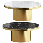 Liang & Eimil Camden Round Coffee Table |black Marble Top