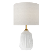 Bridget ceramic linen shade table lamp