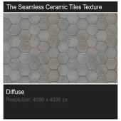 The seamless ceramic tiles texture