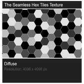 The seamless hex tiles texture