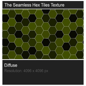 The seamless hex tiles texture