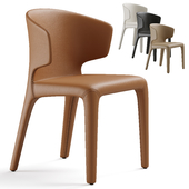 Zuster Husk Cassina Hola 367 Leather Dining Chair