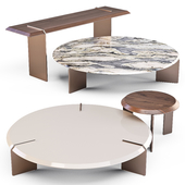 Minotti: Keel - Coffee and Side Tables Set 01