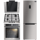 Кухонная техника. Вытяжка, духовка, холодильник, варочная панель. Samsung. Bosch.