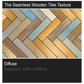 The seamless wooden tiles texture