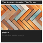 The seamless wooden tiles texture