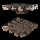 CAST ROOT SQUARE COFFEE TABLE - 48