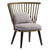 Nub Wood Base Lounge Chair