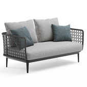 Outdoor Garden Aireys Woven 2-seater sofa Wicker