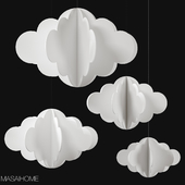Decorative suspension Clouds